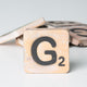 Houten deco letter G2
