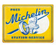 NA Tin Sign 30x40 - Michelin, Pneu Station-Service