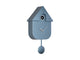 Wall Clock Modern Cuckoo - Metallic Dark Blue