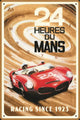 NA Tin Sign 20x30 - 24h Le Mans, Red Car 1963