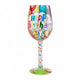 Wine Glass - Birthday Streamers