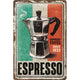 NA Tin Sign 20x30 - Espresso
