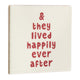 Tegeltje - Happily ever after