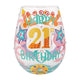 Stemless Glass - Happy 21st Birthday