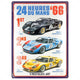 NA Tin Sign 30x40 - 24h Le Mans, 1966 Ford GT40 Winners