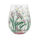 Stemless Glass - Delicate Florals