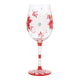 Wine Glass - Holiday Blossoms