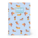Notebook Medium - Dog, Light Blue