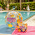 'Good Vibes' Opblaasbare Glitter Strandbal - Pufferfish
