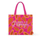 'Good Vibes' Beach Bag - Papaya