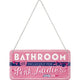 NA Hanging Sign - Greas, Pink Ladies Bathroom