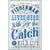 NA Tin Sign 20x30 - Fisherman Catch