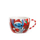 Ontbijtkom Stitch Christmas - Rood