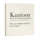 Tegeltje - Kantoor woordenboek