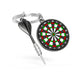 Keyring - Dartboard & Arrow