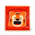 Stapelbaar opbergdoosje 'Cutie Cube' - Tiger
