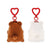 Set of 2 Keyrings Plush - Teddy Bear Love