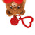 Set of 2 Keyrings Plush - Teddy Bear Love