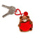 Set of 2 Keyrings Plush - Teddy Bear Love