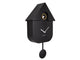 Wall Clock Modern Cuckoo - Black
