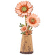 Robotime 3D Wooden Flower - Light Orange Gerbera