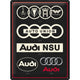 NA Tin Sign 30x40 - Audi Logo Evolution