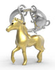 Keyring - Horse / Gold