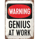 NA Tin Sign 30x40 - Genius at Work