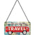 NA Hanging Sign - VW Bulli Let's Travel