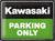 NA Tin Sign 30x40 - Kawasaki Parking Only