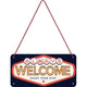 NA Hanging Sign - Welcome