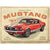 NA Tin Sign 30x40 - Ford Mustang GT1967 Red